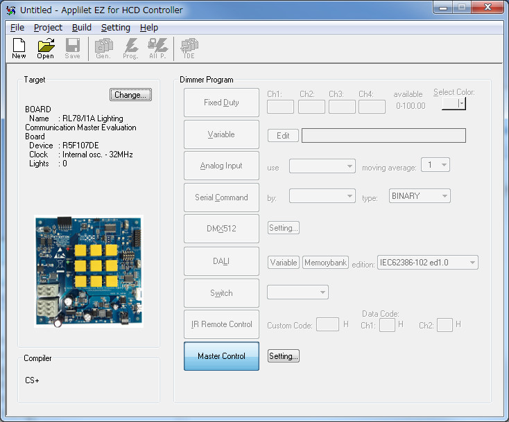 ソフトウェア自動生成ツールApplilet EZ for HCD