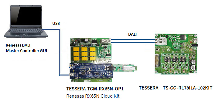 TCM-RX65N-OP1 Connection Example