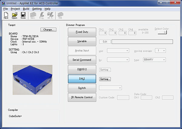 ソフトウェア自動生成ツールApplilet EZ for HCD